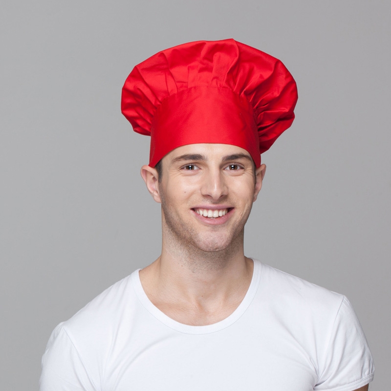 unisex red chef hat 
